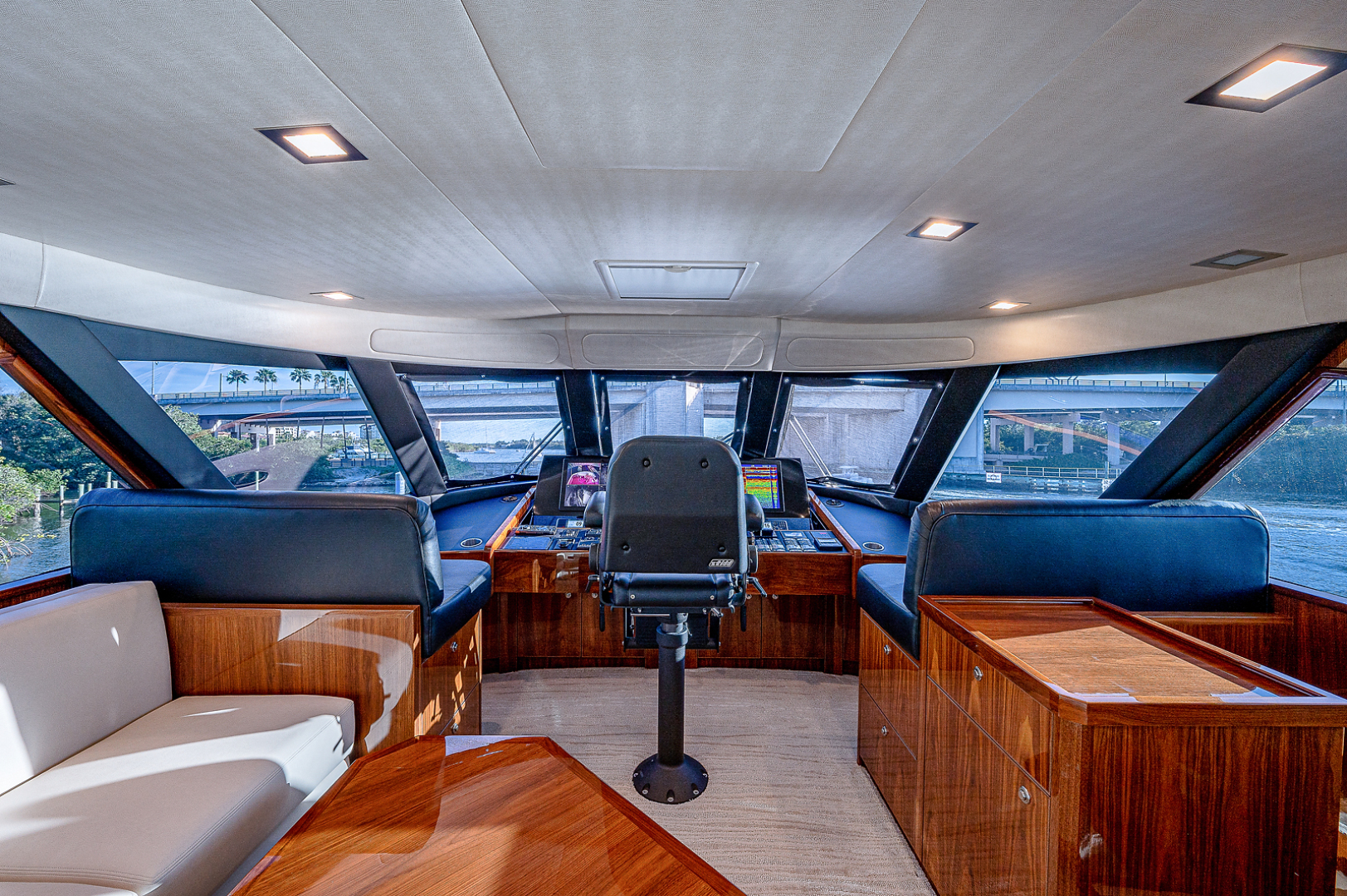 Viking 72 - Three's Enough - Helm and Seating