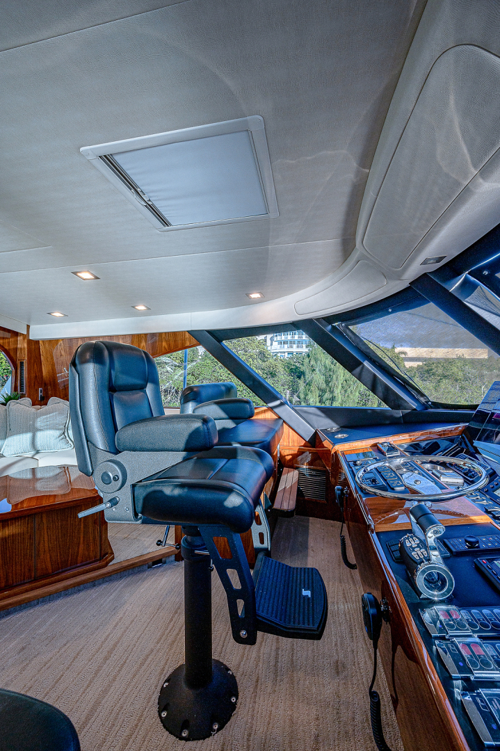 Viking 72 - Three's Enough - Helm and Seating