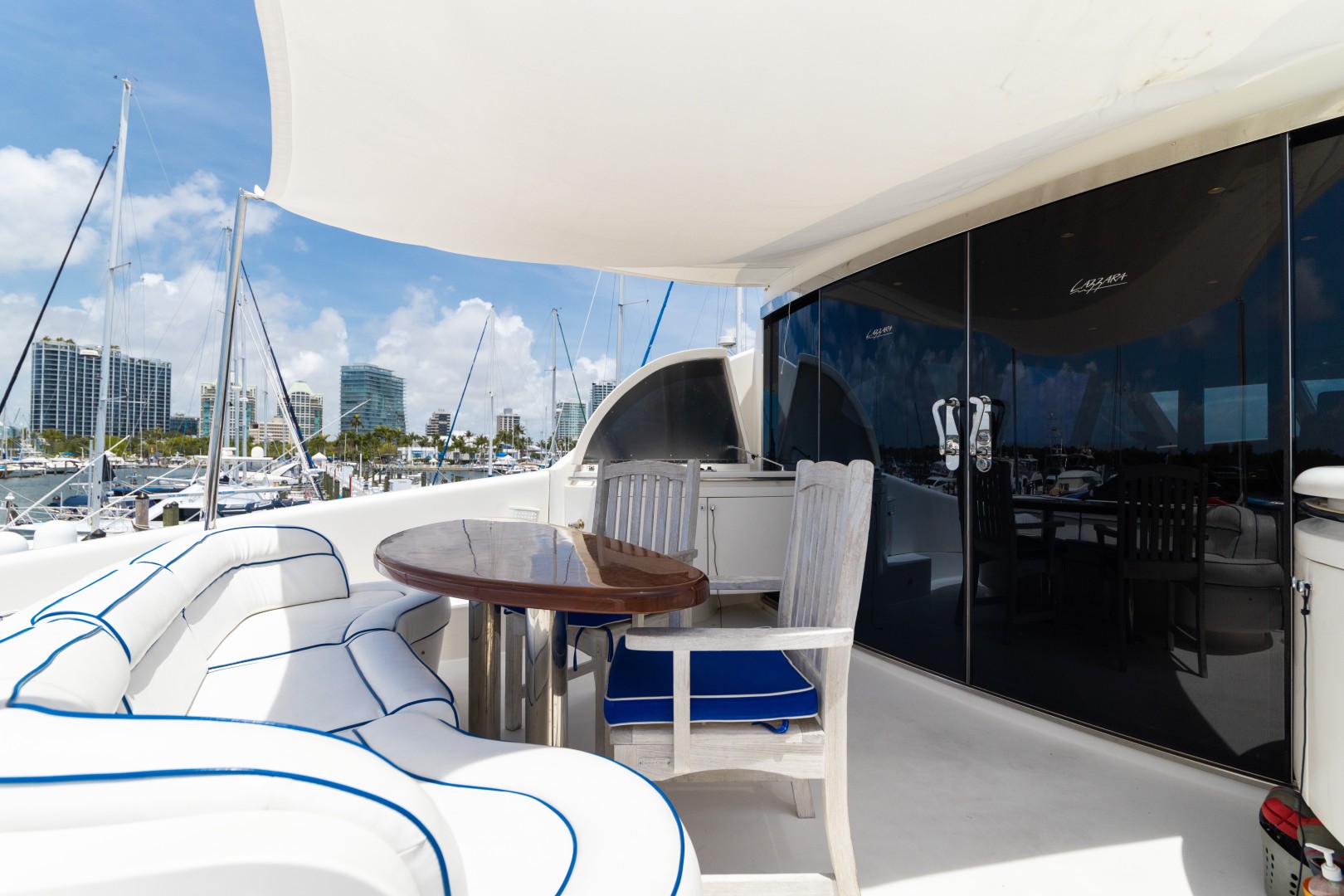 Lazzara 84 - La Balsita - Aft Deck