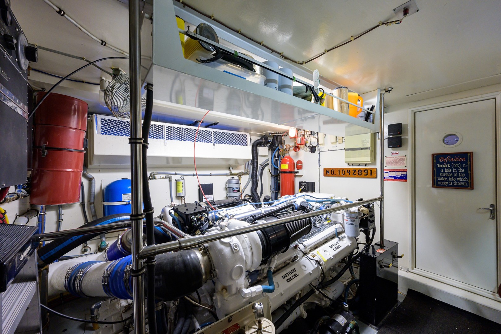 Hatteras 70 - Gypsy Rose - Engine Room