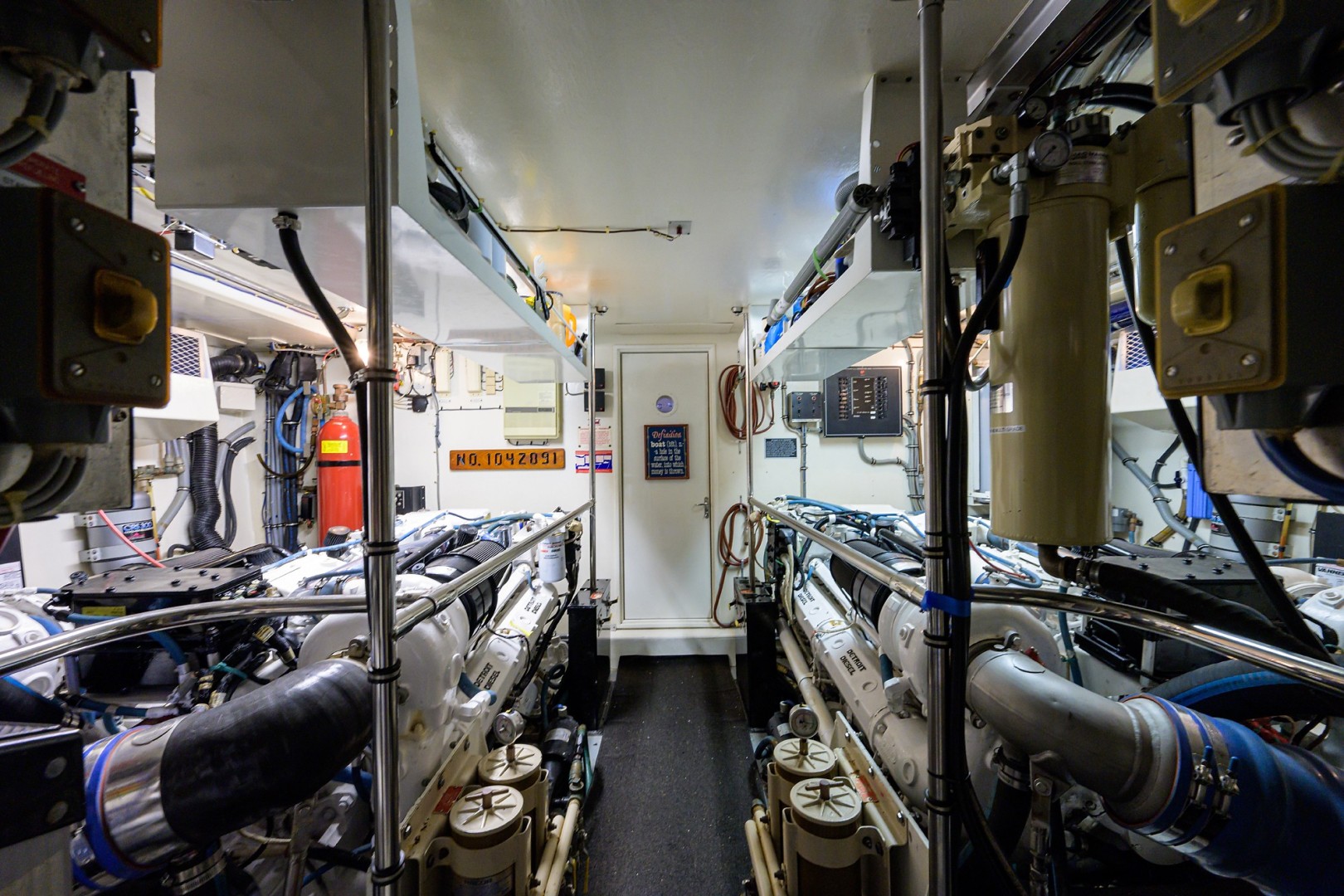 Hatteras 70 - Gypsy Rose - Engine Room
