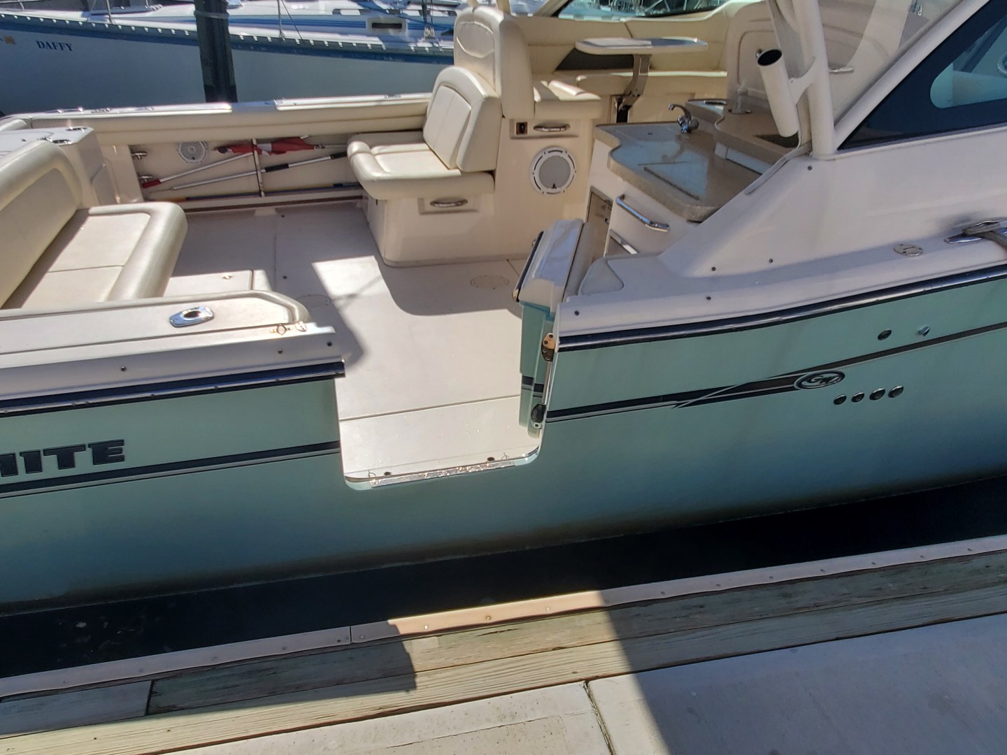 Grady White 37 - Forney's Freedom - Dive Door Stbd Side