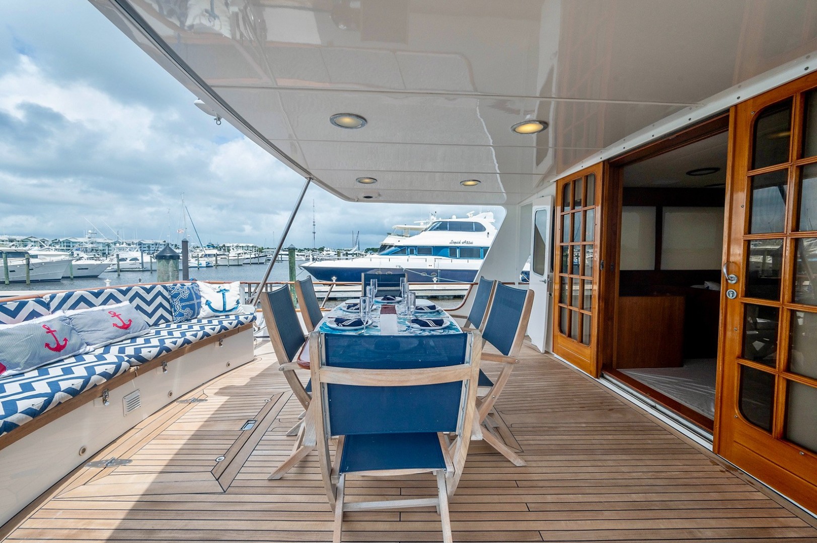Jongert 78 - Fat Sheila - Aft Deck Lounge