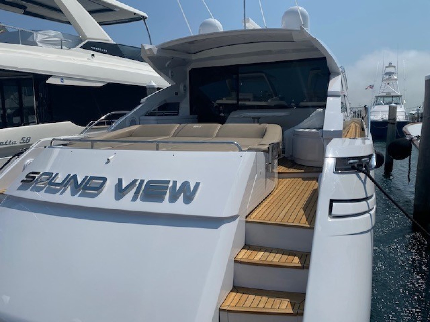 Pershing 64 - SoundView - Aft Profile