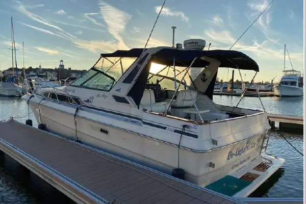 Picture Of: 1988 Sea Ray 340 Express Cruiser De Lightful Lay De
