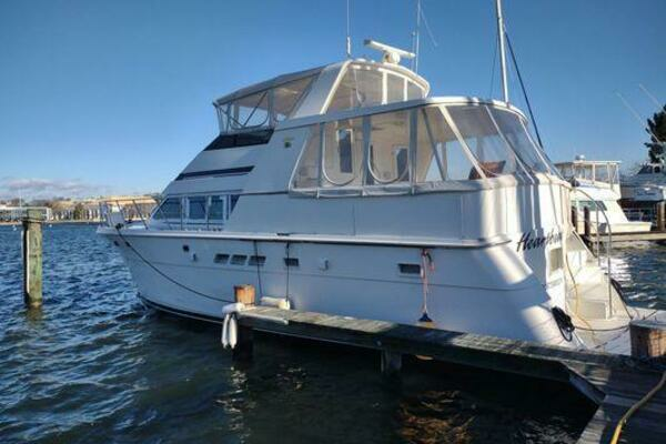 Picture Of: 1996 Hatteras 50' Sport Deck Heartbeat