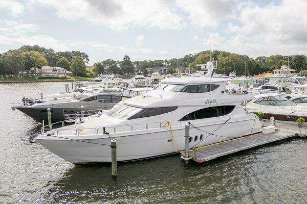 Picture Of: 2007 Hatteras 80 Enclosed Bridge MAJESTIK