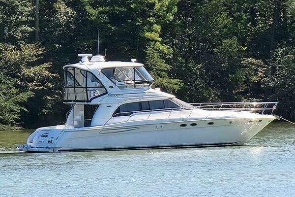 Picture Of: 2004 Sea Ray 480 Sedan Bridge RRuff In It