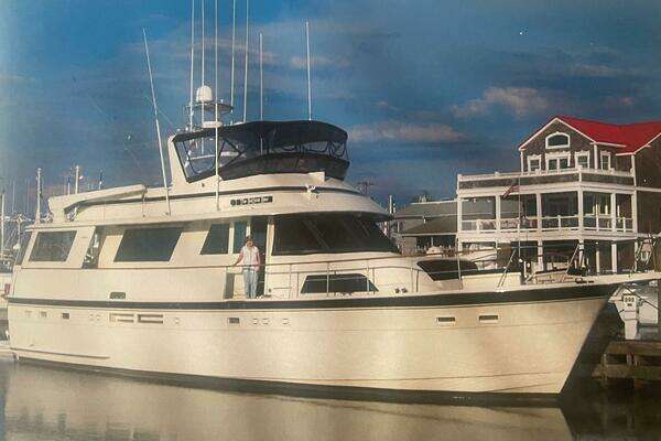 Picture Of: 1987 Hatteras Flybridge The Bottom Line