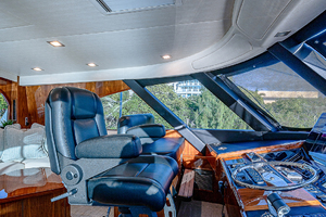 Viking 72 - Three's Enough - Helm and Seating