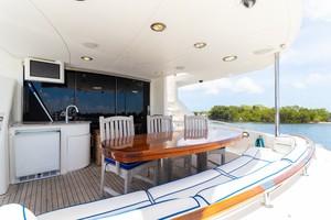 Lazzara 84 - La Balsita - Aft Deck