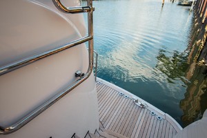 Hatteras 72 - Taz - Stairs to Transom