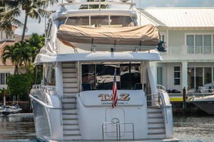 Hatteras 72 - Taz - Aft Profile