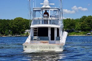 Hatteras 54 - Get Serious - Aft Profile