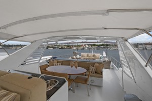 Broward 102 - Andiamo - Flybridge Deck Lounge